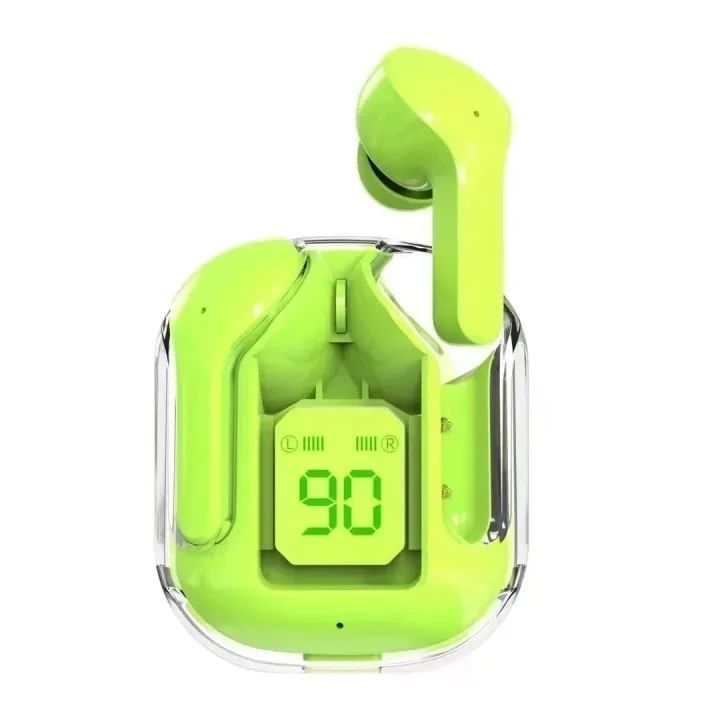 Air 31 Wireless Earbuds| WITHOUT POUCH | Transparent Bluetooth 5.3 | LED Digital Display earbuds